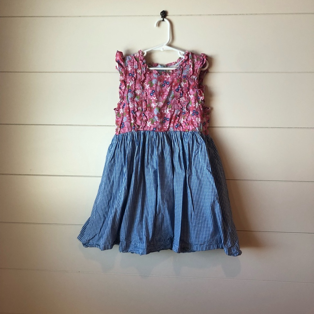 Pink Chicken floral sleeveless dress Girls 8